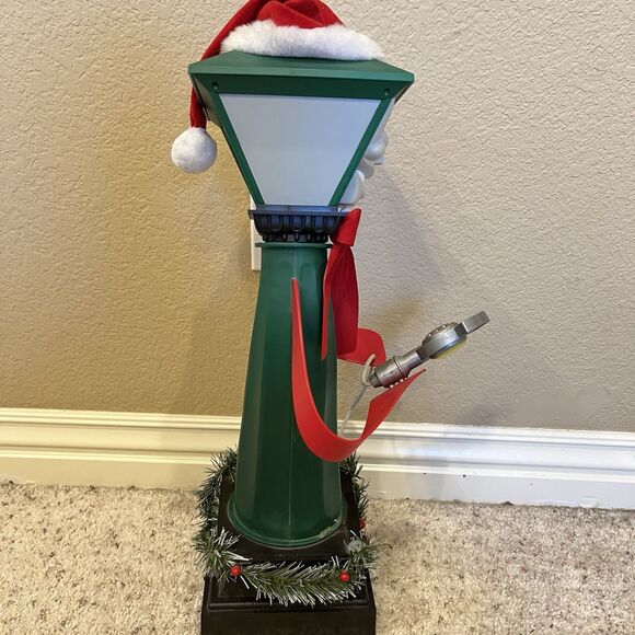 Telco Frank E Post Singing Animated Christmas Lamp Post Tested Works Vtg READ - Picture 7 of 11